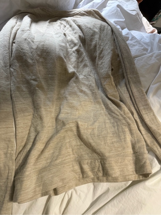 Williams Sonoma Tops - Williams Sonoma Cream Cotton-Linen Blend Top with Black Trim
